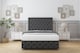 image 2 of Sloomy Vienna Graphite Dumfries Divan Bed Base 2 Drawers Foot-End With 54 Inch Floor Standing Headboard & 12 Inch Matching Footboard | Grey | Graphite | Small Double | 1