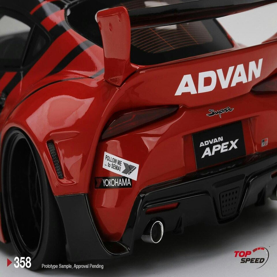 image 1 of Pandem Toyota GR Supra V1.0 ADVAN Sema 2019 TSM 1:18 TS0358