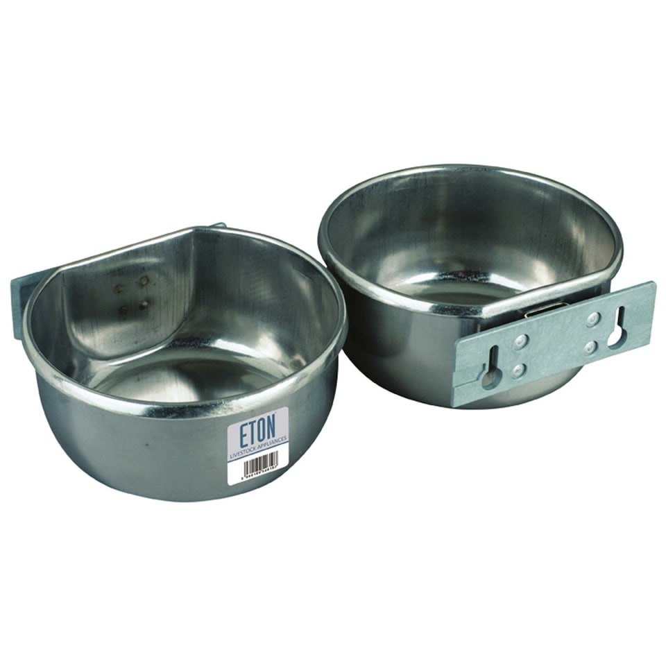 Eton Stainless Steel D-Cup with Bolt-On Mounting Plate Kit - Silver - 850ml