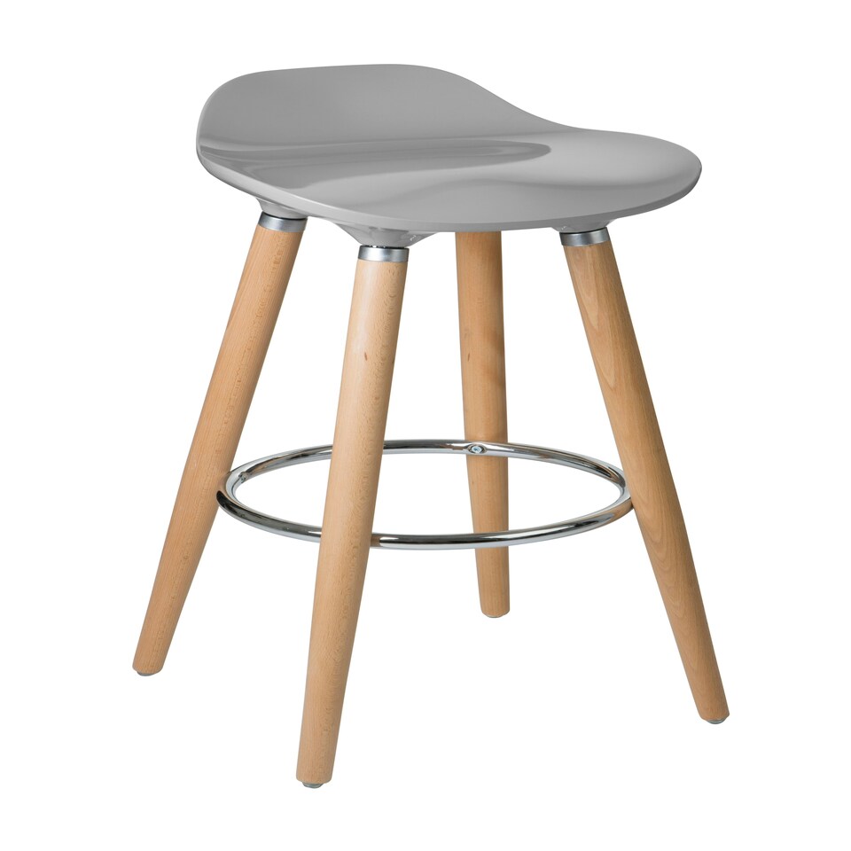 image 1 of Interiors by Premier Abs And Beech Wood Bar Stool, Space-Saver Kitchen Bar Stool, Footrest Barstool Bench