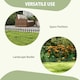 image 5 of Outsunny Decorative Garden Fencing, Wooden Landscape Edging, Grey