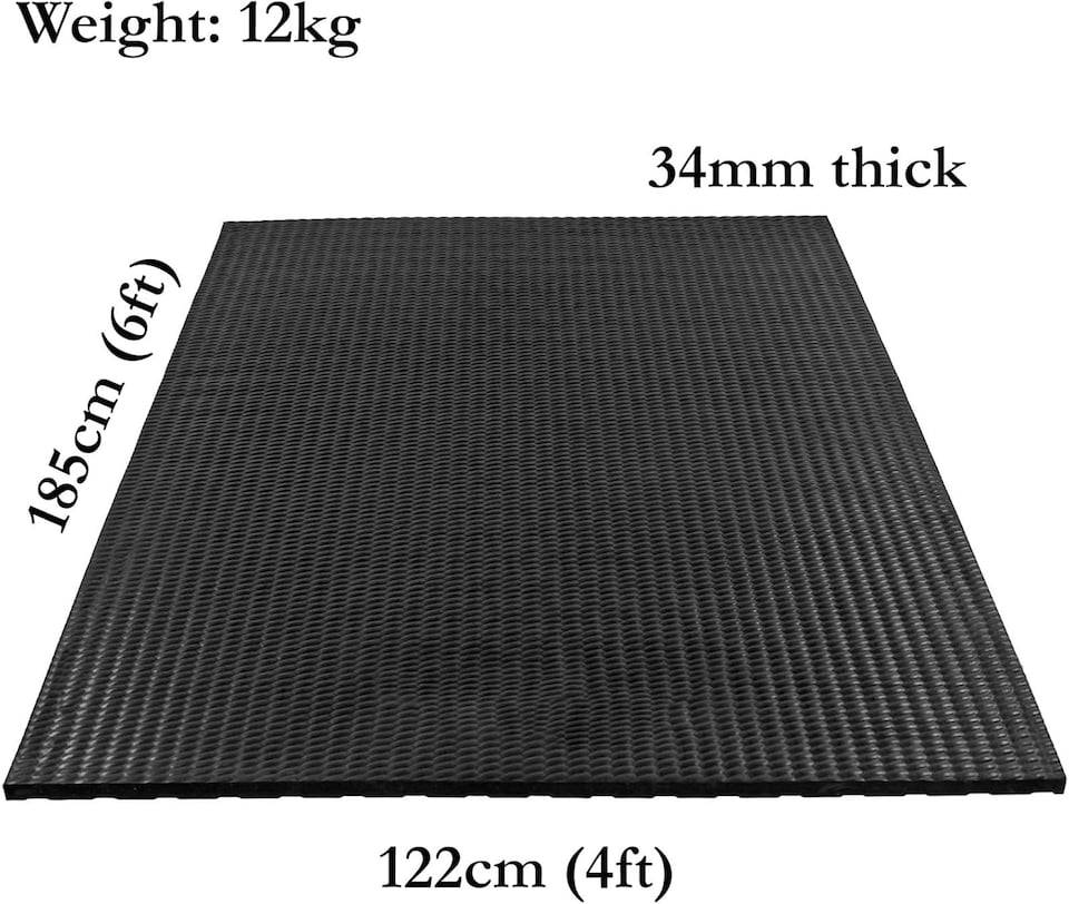 image 1 of Actiasmat EVA Horse Stable Mat – 6ft x 4ft (1.82m x 1.22m), 34mm Thick, Straight Edge Design