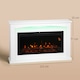 image 5 of HOMCOM 48"/121 cm Electric Fireplace with Realistic Flame Effect & 5 Brightness Levels, 1000W/2000W Inset Electric Fire and Mantel Reach up to 30 m² Space with Remote & Timer for Living Room, White