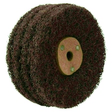 Medium Abrasive Scotch Mop Rust Paint Removal Remover Polishing 4" x 4 Row