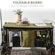 image 7 of Outsunny Folding Wagon Garden Cart Collapsible Camping Trolley for Outdoor