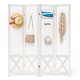 image 1 of COSTWAY 4 Panel 162 x 170cm Folding Room Divider with Pegboard Display