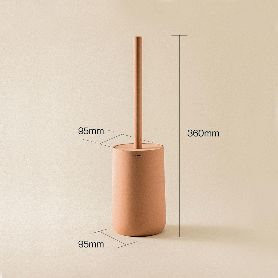 image 1 of COSMIC Toilet Brush Free-standing Polyresin Soft Touch Volcano Saona Collection