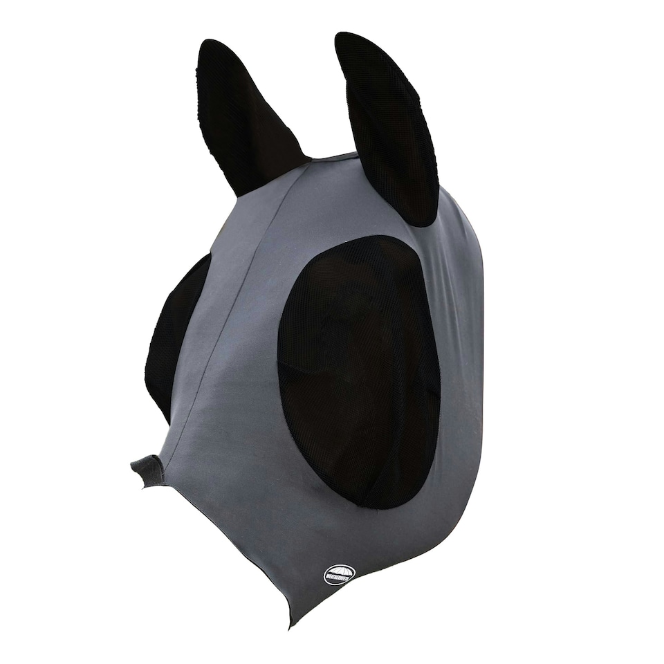 image 1 of Weatherbeeta Deluxe Stretch Horse Fly Mask With Ears - Black - Small Pony