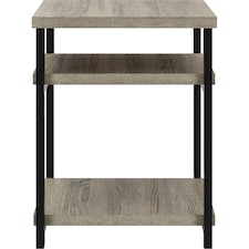 Elmwood End Table in Distresses Grey Oak | Grey | Distressed Grey Oak
