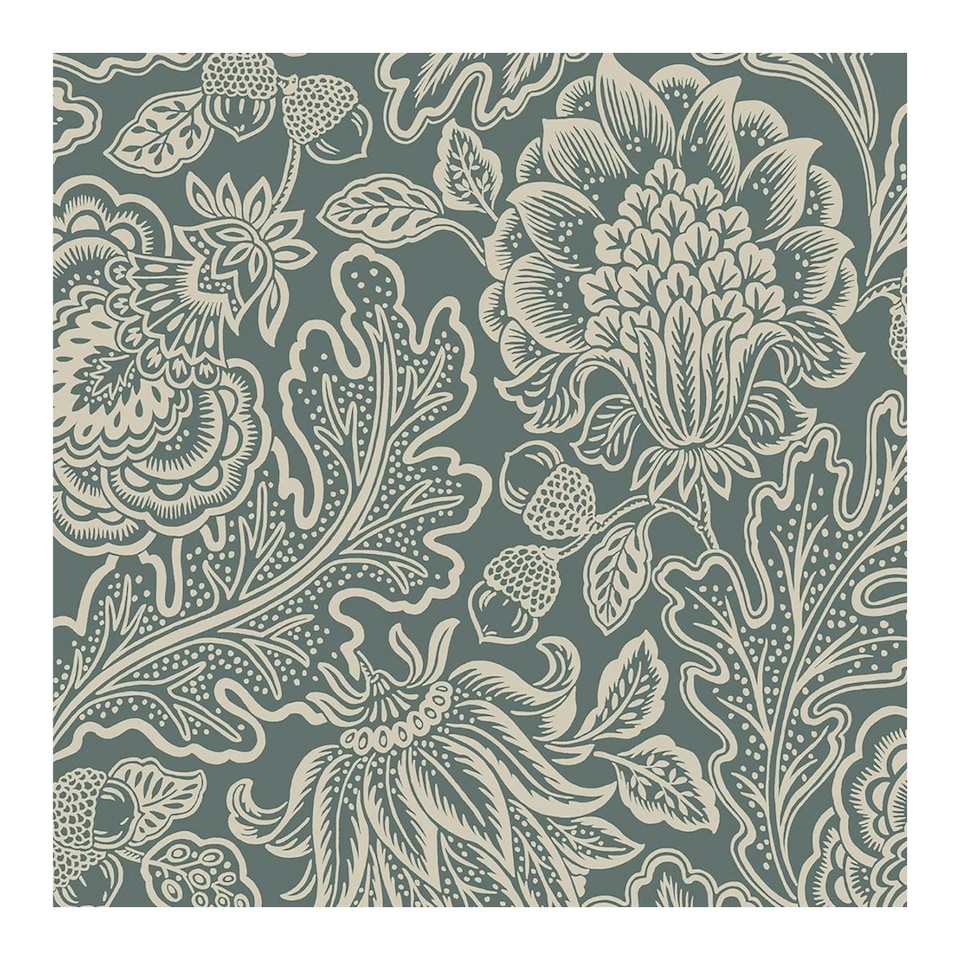 image 1 of Belgravia Fernhurst Trail Floral Wallpaper - Green - 10m x 53cm Green