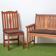 image 5 of Homescapes Garden Bench Cushion Luxury 3 Seater 100% Cotton Indoor Outdoor Seat Pad Brown | 143 x 48 cm