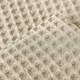 image 4 of Two Pack Waffle Cushion Covers 65 x 65cm - 100% Cotton Cream | Taupe