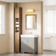 image 4 of SoBuy BZR34-II-PF,Tall Bathroom Storage Cabinet with 4 Adjustable Shelves and 1 Drawer | Brown | Dark Brown | 1