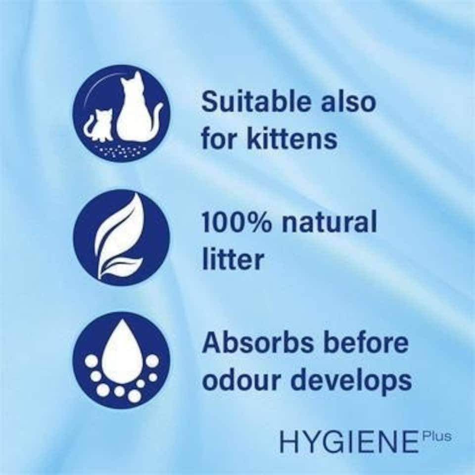 image 1 of 28L Catsan Hygiene Non-Clumping Odour Control Cat Litter Kitten Litter 2x14L