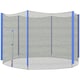 image 6 of SPORTNOW 8ft Trampoline Net Replacement Safety Net with Zipped Door, Blue