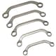 image 1 of Half Moon Ring Spanners 5pc Metric Sizes 10-19mm Obstruction Bend C Wrench TE427