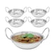image 1 of Set Of 5 Balti Dishes 15cm Karahi Metal Curry Serving Kitchen Deep Dishes
