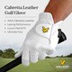 image 2 of Lyle & Scott Cabretta Leather Golf Glove For Left Hand - S