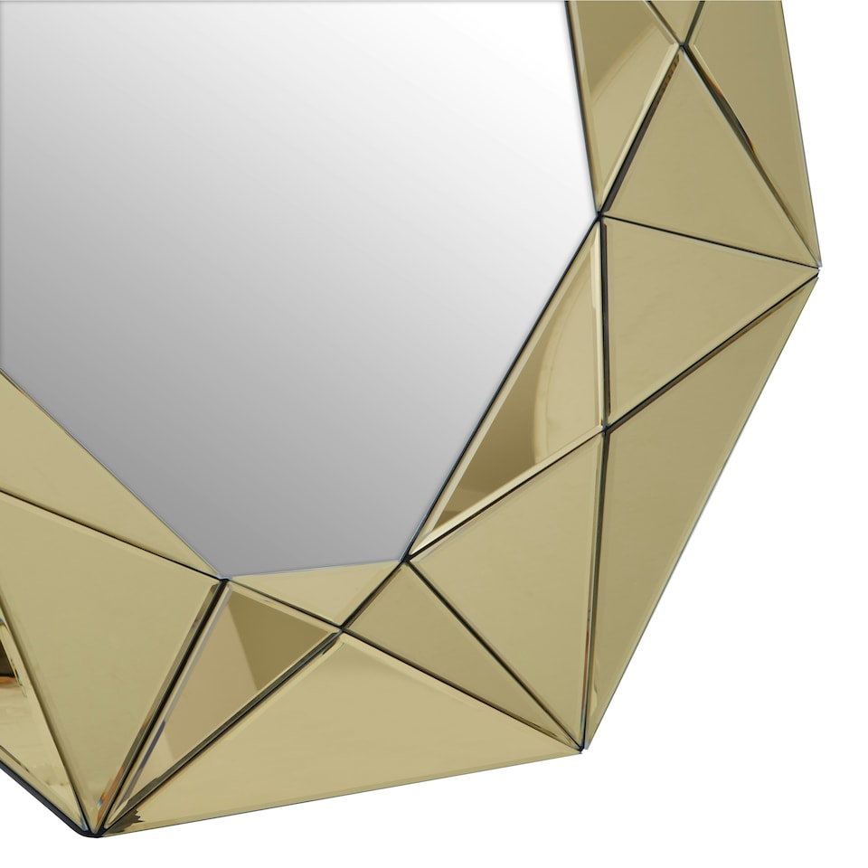 image 1 of Interiors by Premier Gold Frame Wall Mirror Gold
