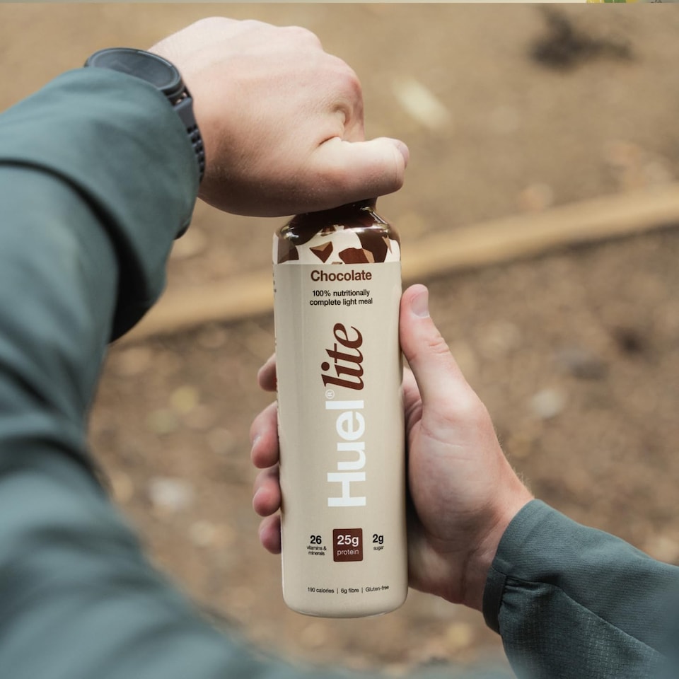 image 1 of Huel Ready-to-Drink Meal, LITE Chocolate Protein Drink, 500ml Bottles (Pack of 8) - Protein Shakes, Pre-Portioned Meal, 25g of Protein per Bottle