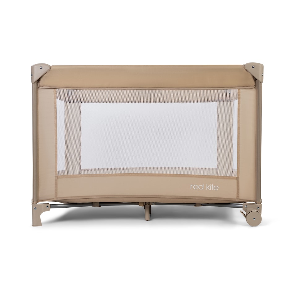 image 1 of Red Kite Sleeptight Travel Cot - Biscotti