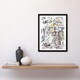 image 2 of Paul Nash Framed Wall Art Print Ghosts Design for Urne Buriall Book Home Décor
