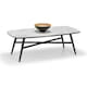 image 2 of White Marble Effect Coffee Table | White | White