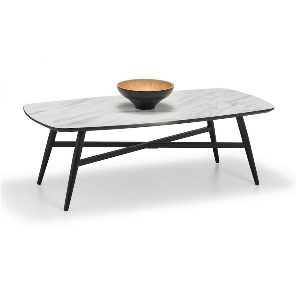 image 1 of White Marble Effect Coffee Table | White | White