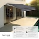 image 2 of Retractable Awning Ornella - wall bracket incl, easy adjustment, and UV blocking | Grey | dark grey | 250 x 200 cm | 1