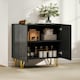 image 8 of HOMCOM Storage Cabinet, Sideboard with Adjustable Shelf | Black