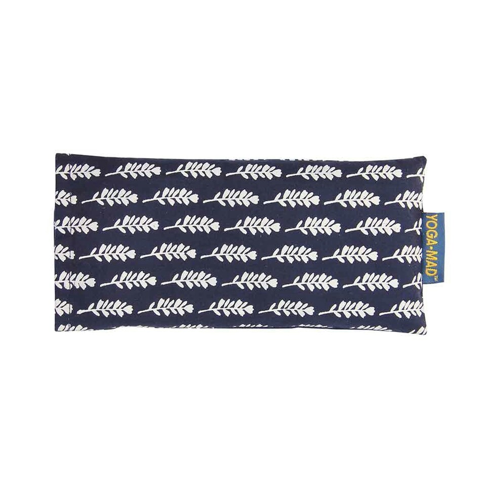 image 1 of Yoga-Mad Cotton Patterned Eye Pillow - Blue - One Size