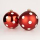image 1 of Red White Polka Dots Baubles 5CM 12PCS Set