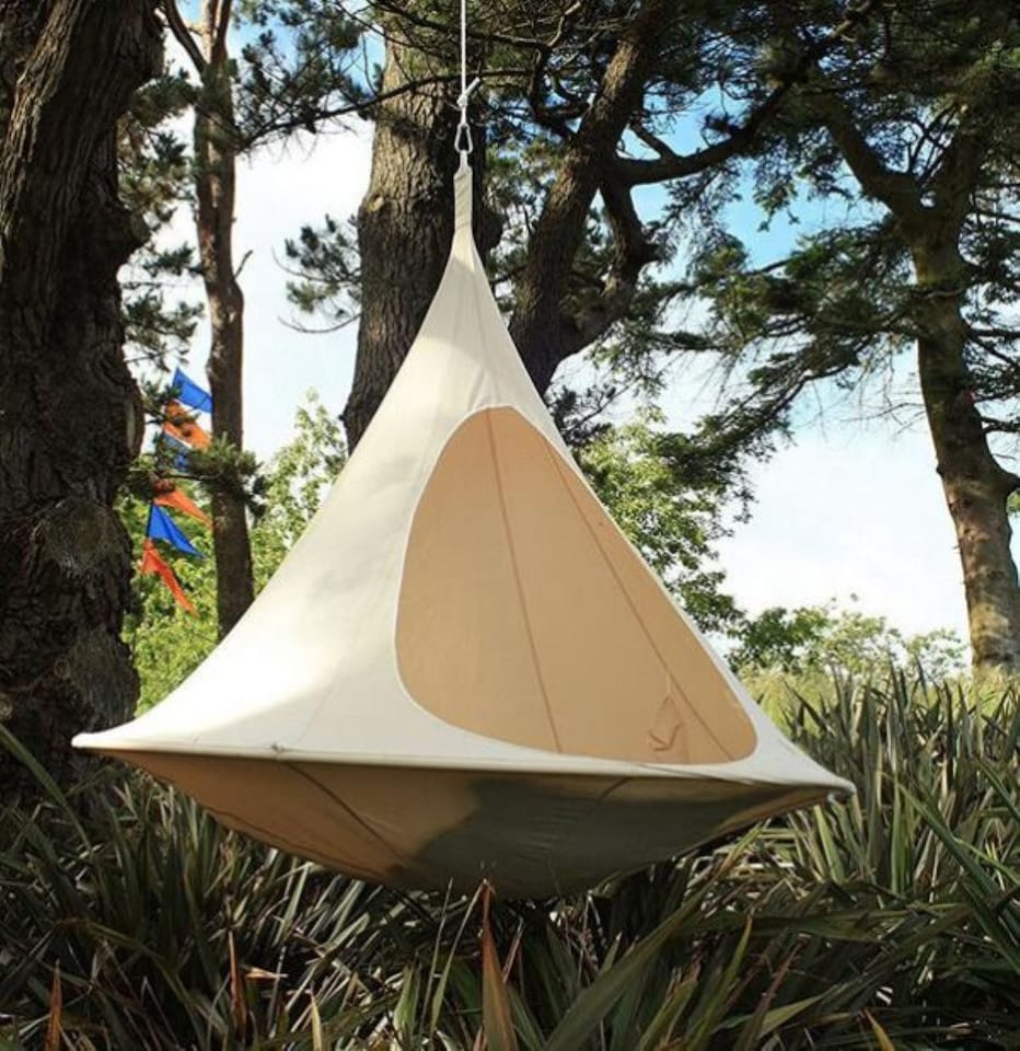 image 1 of Butterfly-shaped Leisure Hanging Chair | White | White