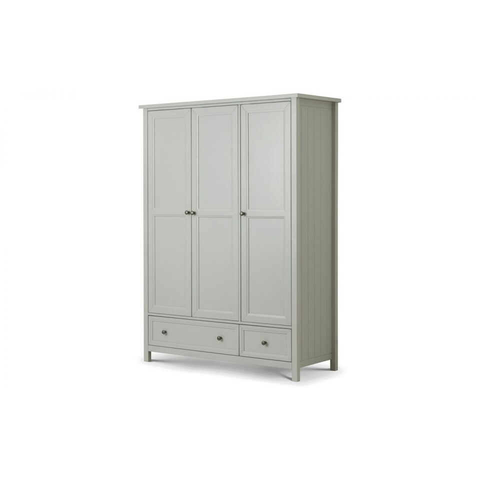 image 1 of Premier Dove Grey 3 Door Combination Wardrobe