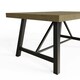 image 4 of Lowry 1.6m Dining Table Driftwood Lacquered Solid Reclaimed Pine Brown