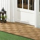 image 2 of Outsunny 27 Pcs Wooden Decking Tiles, 30x30cm Decking Boards, Brown