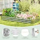 image 8 of COSTWAY Galvanized Raised Garden Bed Metal Planter Box Silver