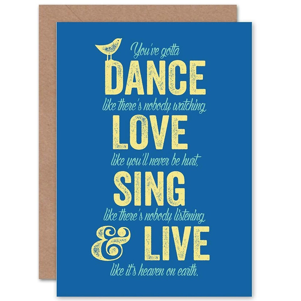 image 1 of Occasion Dance Love Sing Live Colour Friendship Card