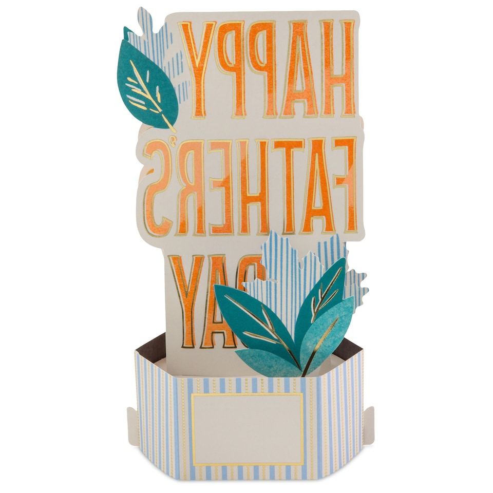 image 1 of Hallmark Paper Wonder Father's Day Card - 3D Pop-Up Leaves Design
