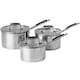image 2 of ProChef 3 Piece Stainless Steel Saucepan Set with Lid 16 18 20cm