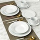 image 2 of 20pc White Rimmed Dinner Set