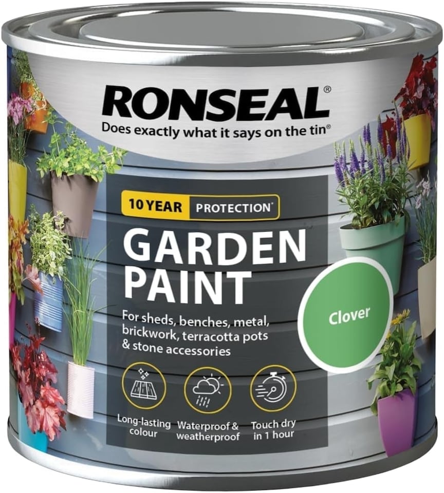 image 1 of Ronseal Garden Paint 250ml Clover