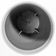 image 4 of Primrose Tall Round Grey Ribbed Textured Planter Plant Pot 60cm