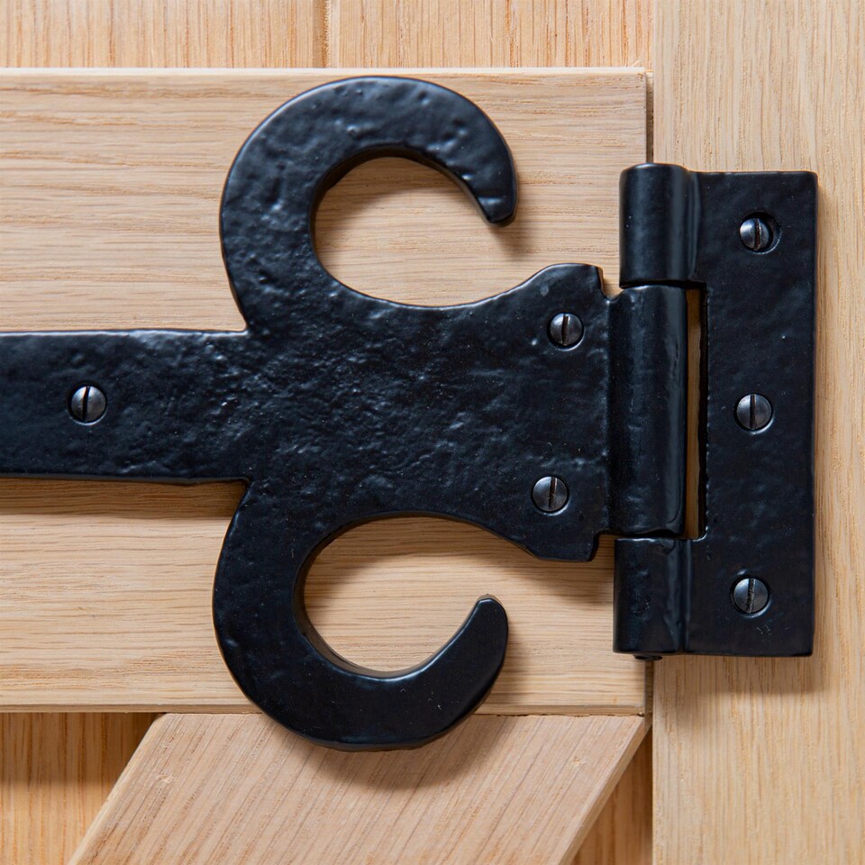 image 1 of Hammer & Tongs Arrowhead T-Hinge - W400mm - Black | Black | Black