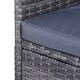 image 8 of Outsunny Rattan Chair Garden Furniture Patio Companion Love Seat Table Grey 
