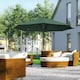 image 2 of Outsunny Outdoor Market Table 3(m) Parasol Umbrella Sun Shade with 8 Ribs, Green