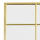 image 7 of The Fenestra - Gold Modern Window Leaner / Wall Mirror 69" X 33" (174CM X 85CM) Gold