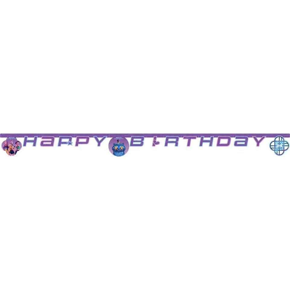 image 1 of K-Pop Demon Hunters Happy Birthday Die-Cut Card Banner 2m