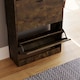 image 7 of Vida Designs 3 Drawer Shoe Cabinet Shoe Rack Storage Cupboard, Dark Wood