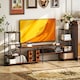 image 6 of HOMCOM TV Unit for TVs up to 60 Inches, Industrial TV Stand with Storage Shelves, Entertainment Centre for Living Room, Bedroom | Brown | 1